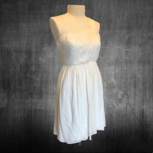 J. CREW Silk Ivory Dress • 8 P